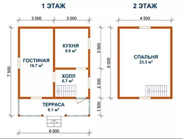Дом для дачи 6х8 из бруса установка в Свислочском р-не 2